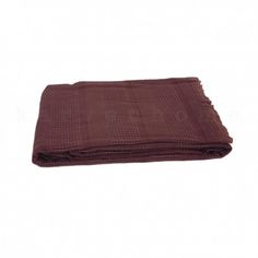 Плед из хлопка с кружевом KARVEN P931 DANTELLI WAFFLE PIKE бордовый 200х220