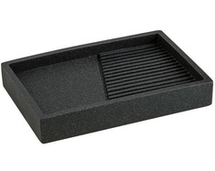 Мыльница PERFECTO LINEA Element черная, 35-618403