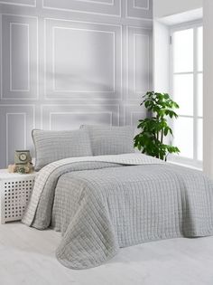 Покрывало хлопок-микрофибра KARVEN Y836 MUSLIN KARE V4 160х240 наволочка 50х70