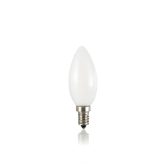 Лампа светодиодная Ideal Lux Свеча 4Вт 360Лм 3000К Е14 230В Матовая Не диммируется 101231