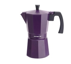 Гейзерная кофеварка Polaris Eco collection-9С фиолетовая 500 мл