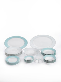 Сервиз столовый Zarin Iran Porcelain Industries Co. PJS Shahrzad Zhanti Turquoise 1205-35