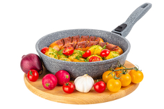 Сковорода универсальная Elan Gallery Гармония вкуса 20 см серый 120586