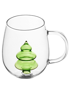 Кружка Elan Gallery Crystal glass - Елочка 450 мл, 12,5х9х11 см