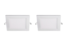 Светильник встраиваемый Jazzway 5008281A PPL-S 9W 6500K IP40 WH квадрат в упаковке 2 шт Feron