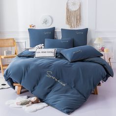 Комплект постельного белья VIVA - HOME TEXTILE простыня на резинке 4 наволочки 2 спальный