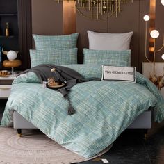 Комплект постельного белья VIVA - HOME TEXTILE простыня на резинке 4 наволочки 2 спальный