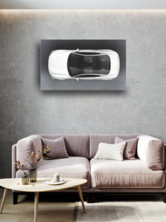 Картина интерьерная Ochipovskij Спорткар Tesla 90х50 см холст