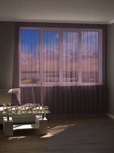 Тюль NovaTulle сетка грек сиреневый 600х250