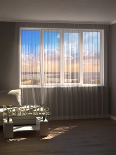 Тюль NovaTulle сетка грек белый 700х300