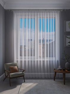 Тюль NovaTulle вуаль бамбук 600х300