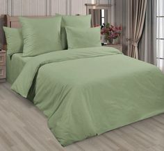 Простыня Maktex из сатина на резинке 90x200x30 римская спаржа