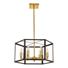 Lumina Deco Подвесная люстра Lumina Deco Lorton LDP 1142-6 BK+MD