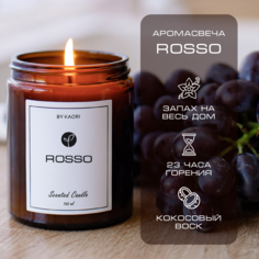 Свеча By Kaori Rosso 160 мл ароматическая восковая для декора