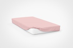 Простыня натяжная на резинке Amore Mio Трикотаж, 100% хлопок, 180х200х20, персиковый