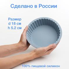Форма для запекания Хорс кекс 18 см голубой
