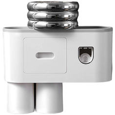 Дозатор для зубной пасты / Держатель зубных щеток/ Пресс для зубной пасты Harboo