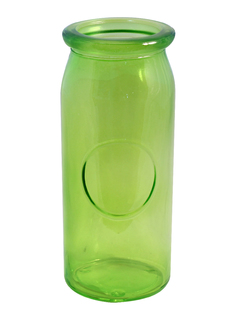 Ваза NiNaGlass _92-011-18 см. Ваза проз.крш.лайм.