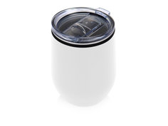 Термокружка Pot 330 мл, крышка-слайдер, внешнее покрытие из нержавеющей стали, белый Oasis