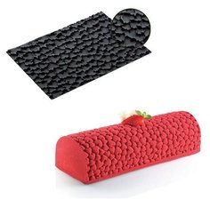 Коврик силиконовый Сердечки 25x18,5 см. TEX08 No Brand