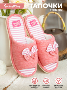 Тапочки женские Smile of Milady А-82-132 зак розовые 40 RU