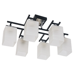 Потолочный светильник ЭкономСвет 50611/6CR+BK WT