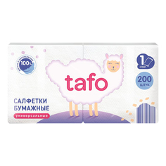 Салфетки бумажные Tafo для сервирования стола 1 слой 200 шт