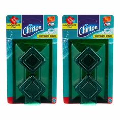 Комплект Чистящий кубик для унитаза Chirton Альпийское Утро 2х50 г х 2 шт