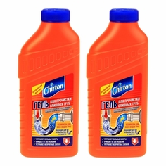 Комплект Гель для прочистки сливов и канализационных труб Chirton 500 мл х 2 шт