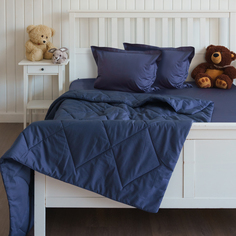 Постельное белье с одеялом La Prima сатин 1,5 спальный, морская глубина