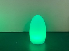 Светодиодный светильник RGB в форме яйца 11х19 см No Brand