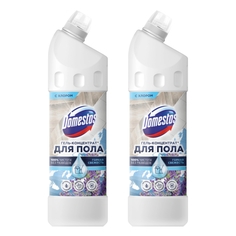 Комплект Гель-концентрат для пола Domestos Чистота и блеск Горная свежесть 1 литр х 2 шт