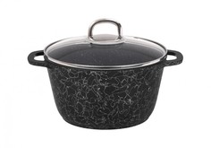 Кастрюля Kukmara 4л черный серебро