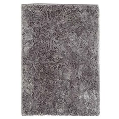 Коврик для ванной комнаты, 65х100 см, полиэстер/резина, серый, Fluff, Neutral Kuchenland