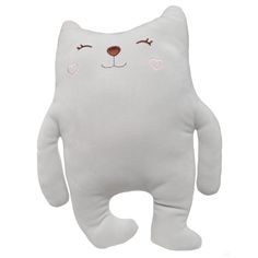 Подушка декоративная, 40 см, спандекс, серая, Кот, Cat Kuchenland