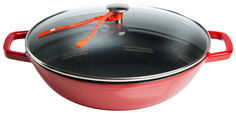 Сковорода для вока Kuchenland 31 см красный FRS-388-red
