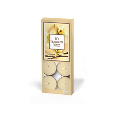 Набор свечей PETALI чайных ароматизированных ваниль 10шт