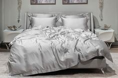 Пододеяльник Maktex из тенселя 200 х 220 Никель