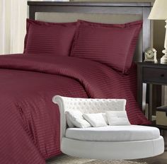 Простыня Maktex круглая из страйп-сатина на резинке 230x230x40 Бразилин 1х1