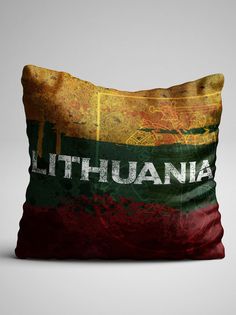 Подушка декоративная именная Литва No Brand