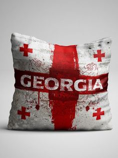 Подушка декоративная именная Грузия No Brand