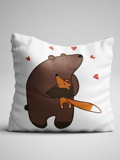 Подушка декоративная именная Мишилис No Brand