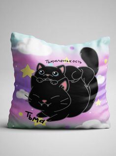 Подушка декоративная Чаппай Тьмаленькость, 40х40 см No Brand