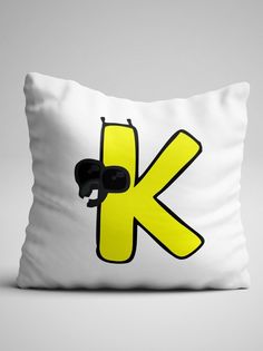 Подушка детская Чаппай Русский Алфавит лор Alphabet lore Буква К, 40х40 см No Brand