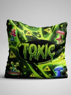 Подушка декоративная Чаппай Toxic подушка с приколом, 40х40 см No Brand