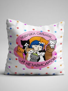 Подушка декоративная Чаппай Независимой, 40х40 см No Brand