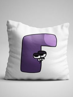 Подушка детская Чаппай Русский Алфавит лор Alphabet lore Буква Г, 40х40 см No Brand