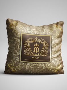 Подушка декоративная Чаппай Золото Марс, 40х40 см No Brand