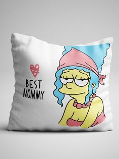 Подушка декоративная Чаппай Best mommy, 40х40 см No Brand