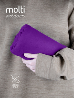 Флисовый плед Warm&Peace фиолетовый Molti